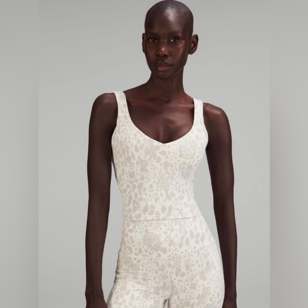 Lululemon Athletica White/Beige Align Tank top size 4